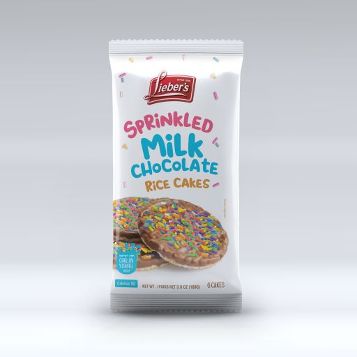 Sprinkles Topped Choc Rice Cakes 'Liebers' NETT!