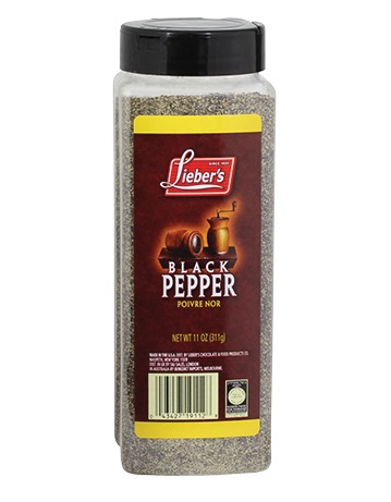 Black Pepper LARGE Bottle 'Liebers'