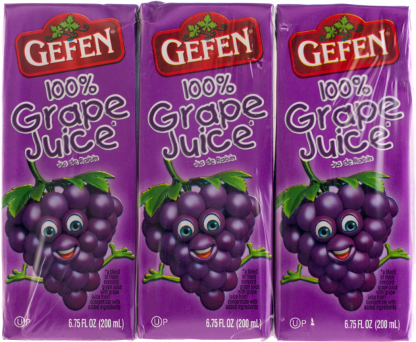 Mini Grape Juice Cartons 'Gefen'