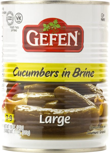 Large Cucumbers In Brine 7-9 'Gefen'