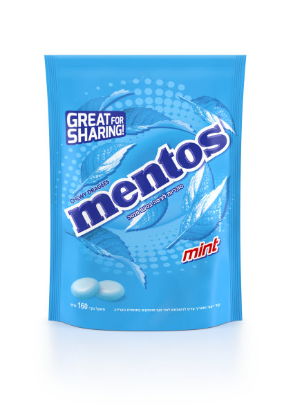 Dragees Mint Candies In Bag 'Mentos' NETT!