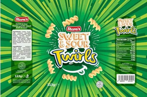 Twirls LARGE Sweet & Sour 'Sterns' NETT!