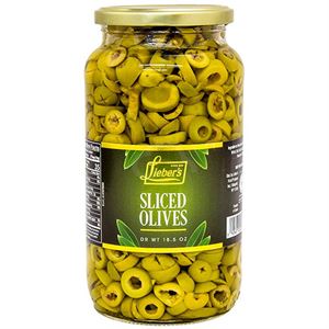 KP Sliced SPANISH Olives (18.5oz) 'Liebers'