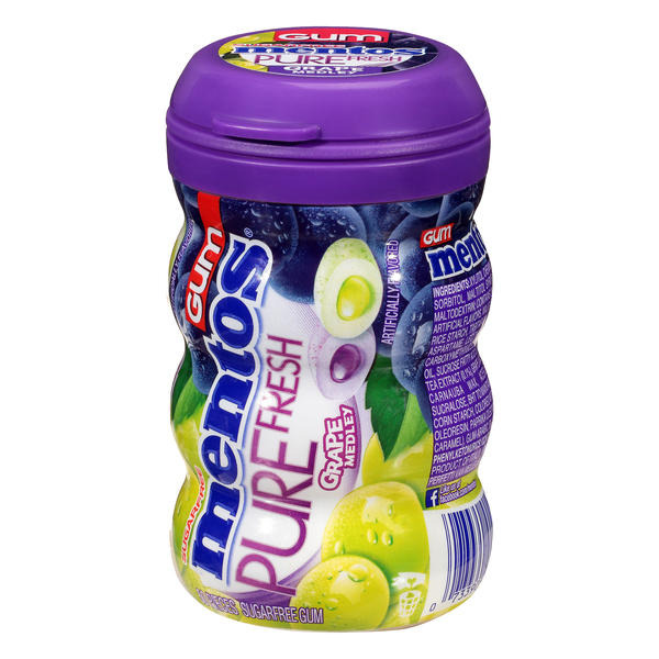 Gum SF WHITE Grapes Curvy Bottle 'Mentos' NETT!