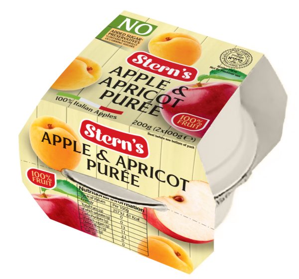Apple & Apricot Puree 2pk 'Sterns' NETT!