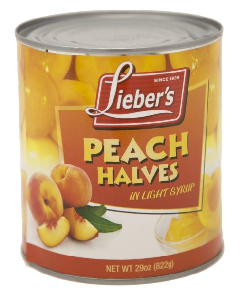 Peach Halves Tinned 'Liebers'