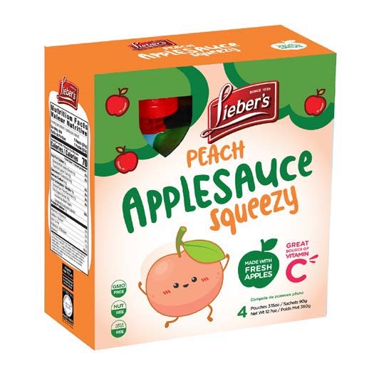 Liebers Peach Apple Sauce In Pouch 'Liebers'