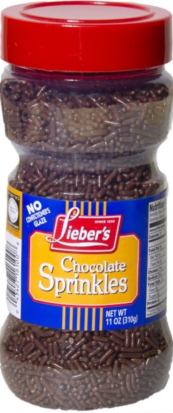 KP Chocolate Sprinkles Jar 'Liebers'