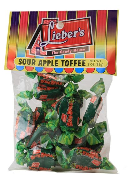 Sour Apple Taffy In Hang Bag 'Liebers'