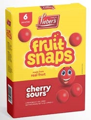 Cherry Sours Fruit Snaps In Box 'Liebers'