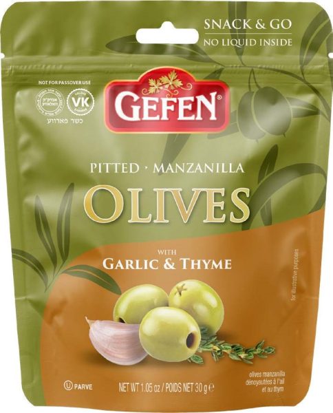 Garlic & Thyme Olives Pouch 'Gefen'
