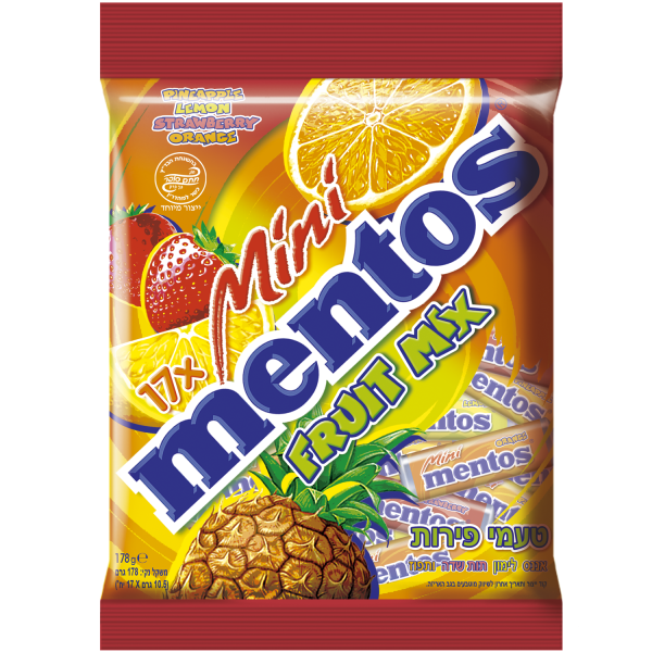 Mix Candy Bag Mini Fruit Mix 'Mentos' NETT!